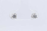 0.50ctw Lab Grown Diamond Stud Earrings In 14k White Gold 0.6 Grams Eb0325lwodu