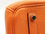 Hermes Birkin 35 Orange Clemence Palladium Hardware Handbag Do0825lxzxzde