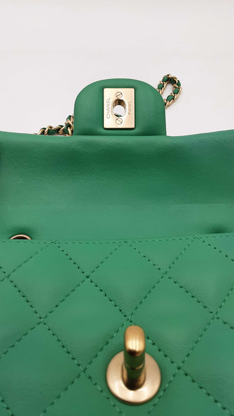 Chanel Mini Matelasse Chain Green Shoulder Bag Sd0625lizxdu