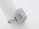1.26cttw Diamond Ring In 14k White Gold 7.7 Grams Size 7.5 Eb0326ixzsa