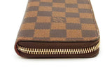Louis Vuitton Damier Ebene Clemence Zip Around Wallet Eb0526oxzde