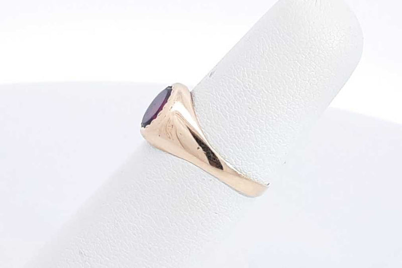 Purple Gemstone Ring In 10k Yellow Gold 1.3 Grams Size 5.75 Eb0924orsa