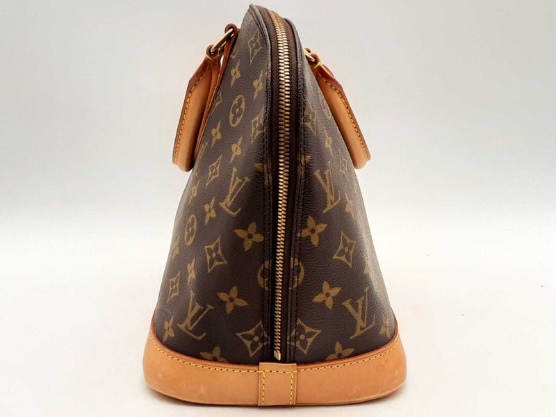 Louis Vuitton Alma Mm Brown Handbag Aa0425irxsa