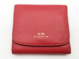 Coach Cherry Red Leather Trifold Wallet Do0825lrde