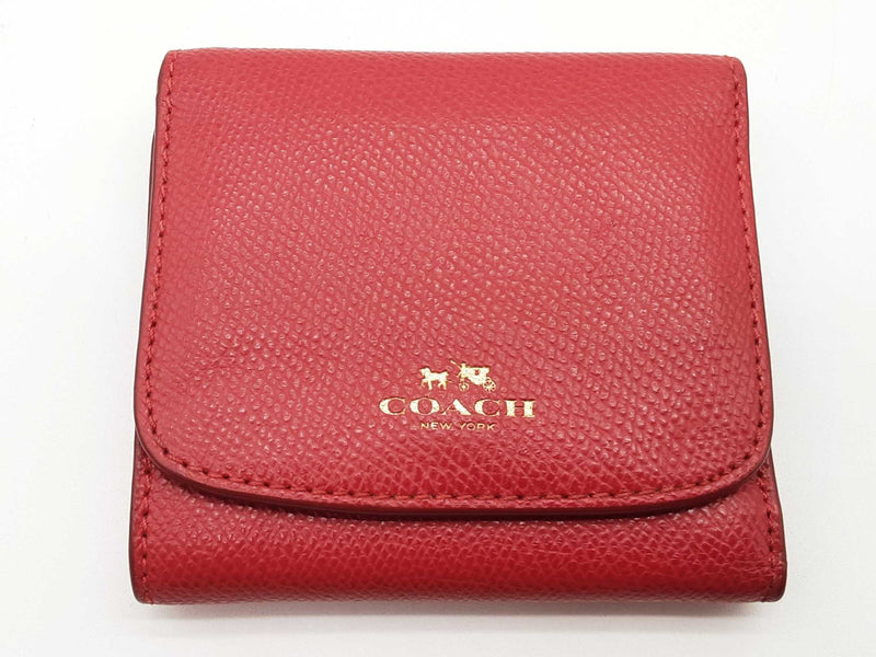 Coach Cherry Red Leather Trifold Wallet Do0825lrde