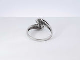 0.26 Cttw Diamond & 14k White Gold Swirl Ring 4 Grams Size 11 Fw0925lczdu9