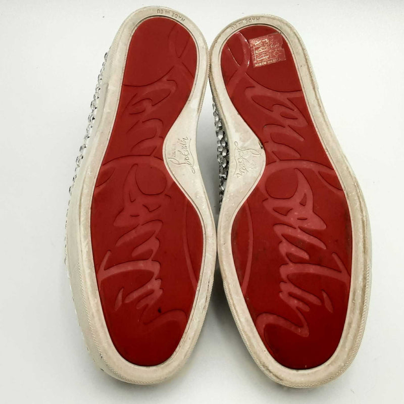 Christian Louboutin Roxxxy Red Sole Flat Skate Sneakers Size 41 Hs0324loxsa