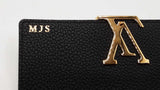 Louis Vuitton Black Leather Capucines Wallet Eb0326owxdu