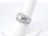 3.92 Cttw Diamond & 14k Gold Art Deco Statement Ring 8.8g Size 7.75 Fw0326lrzxdu