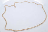 14k Yellow Gold Cuban Link Chain Necklace 4.3 Grams 22 Inch Eb0526wxzde