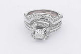 1.51cttw Diamond Ring In 14k White Gold 8.5 Grams Size 5 Eb0425lzrzsa