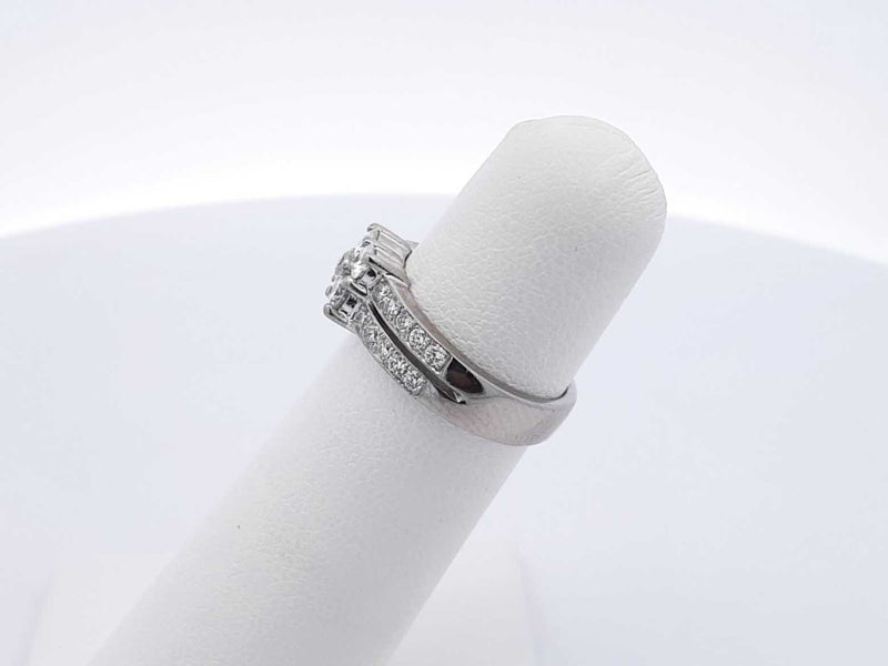 0.88 Cttw Diamond & 10k White Gold Ring 4.5 Grams Size 4.5 Fw0725rzxdu