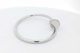 Cartier Juste Un Clou 18k White Gold Bracelet With Diamonds Size 15 Eb1026ixxzsa