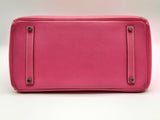 Hermes Birkin 35 Fuschia Pink Epsom Palladium Hardware Handbag Do0724crxzde