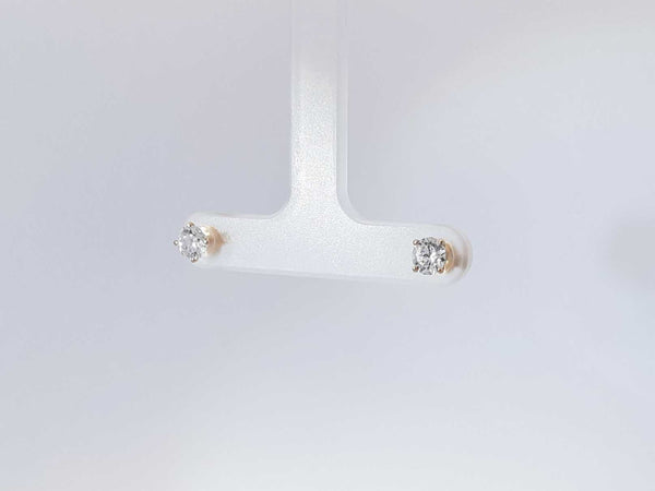 0.74 Cttw Lab Grown Diamond 14k Yellow Gold Stud Earrings .6 Grams Aa0725lcxsa