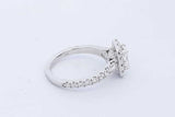 1.31cttw Diamond Ring In 14k White Gold 4.1 Grams Size 6.75 Eb0826lrxzde