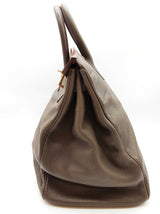 Hermes Birkin Hac 40 Gris Etain Gray Togo Gold Hardware Duffle Bag Do0925llxzxde