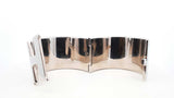 Hermès Extra Wide Clic H Silver-tone & Mint Green Enamel Bangle 7inch Fw0626oxzdu