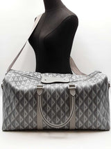 Christian Dior Lingot 50 Bag In Gray Cd Diamond Coated Canvas Fw0526exzdu