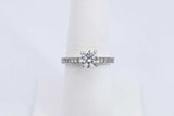 1.32ctw Diamond Ring In 14k White Gold 2.9 Grams Size 6.75 Eb0325lrxzsa