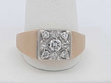0.22 Cttw Diamond 14k Yellow Gold 6.7 Grams Ring Size 12 Aa0726czxsa