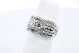 Approx. 2.68ctw Diamond Ring In 14k White Gold 6.3 Grams Size 4.5 Eb0924wxzdu