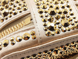 Prada Small Crystal-embellished Jewelry Case In Gold Satin Fw0726pzxdu