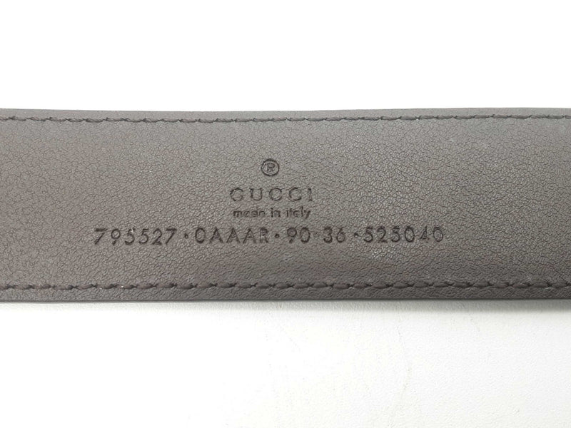 Gucci Gg Marmont Brown Leather Belt Sd0725ozxsa