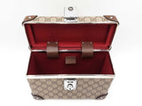 Gucci Bamboo Globe Trotter Vanity Case In Gg Supreme Coated Canvas Fw0826lxzdu