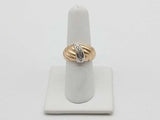 0.08cttw Diamond 18k Yellow Gold Ring 7.1g Size 7.5 Vc0226plrmia