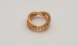 Sterling Silver Gold Plated Ring Size 6.25, 5.76g Hsprsa