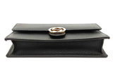 Gucci Black Leather Interlocking G Wallet With Chain Eb0626pxzsa