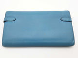 Hermes Kelly Teal Blue Epsom Wallet Do0826lxzxde