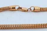 21k Yellow Gold Mesh Chain Necklace 14.5 Grams 16 Inch Eb0926ooxzde