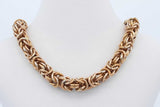 14k Yellow Gold Byzantine Chain Necklace 33.6 Grams 24.5 Inch Eb0926orxzde