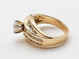1.21 Cttw Natural Diamonds 14k Yellow Gold 7.5g Ring Size 6.5 Do0626cxzde