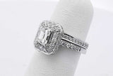 0.55cttw Diamond Wedding Set In 14k White Gold 4.6 Grams Size 4 Eb0826pxzsa