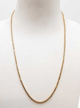14k Yellow Gold 7.8g Box Chain Necklace 17 In Do0326psxde