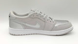 Nike Air Jordan Retro 1 Grey & Silver Low Top Sneakers Size 13 Fw1024lxzdu