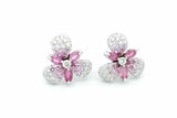 Stefan Hafner Springtime Pink Sapphire Diamond Flower Stud Earrings Eb1026sxzsa