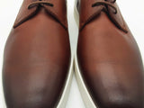 Santoni Brown Leather Derby Shoes Size 11 Eb1225lxzde