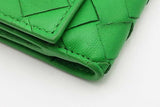 Bottega Veneta Intrecciato Green Leather Wallet Eb0526lixsa
