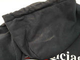 Balenciaga Campaign Logo Navy Blue Cotton Pullover Hoodie Size Xs Do0325oxzde
