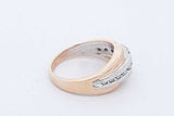 0.25cttw Diamond Ring In 14k Two Tone Gold 7.2 Grams Size 6.5 Eb0926ixzde