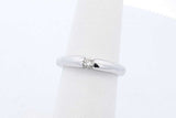 0.06ctw Diamond Ring In 14k White Gold 4.4 Grams Size 5.5 Eb0126orxde