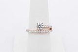 1.09cttw Lab Grown Diamond Ring In 14k Yellow Gold 4 Grams Size 7 Eb0826exzsa