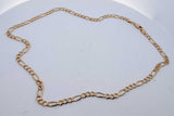 14k Yellow Gold Figaro Chain Necklace 11.3 Grams 18.5 Inch Eb0926erxde