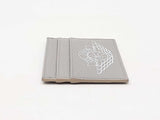 Christian Dior X Air Jordan Gray Pebbled Leather Card Holder Wallet Fw0725wzxdu