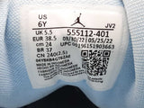 Nike 555112-401 Air Jordan 1 Mid Ice Blue White Shoes Size Us 6y Do0426ixde