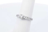 0.81ctw Diamond Ring In 14k White Gold 3 Grams Size 6 Eb1125orxdu